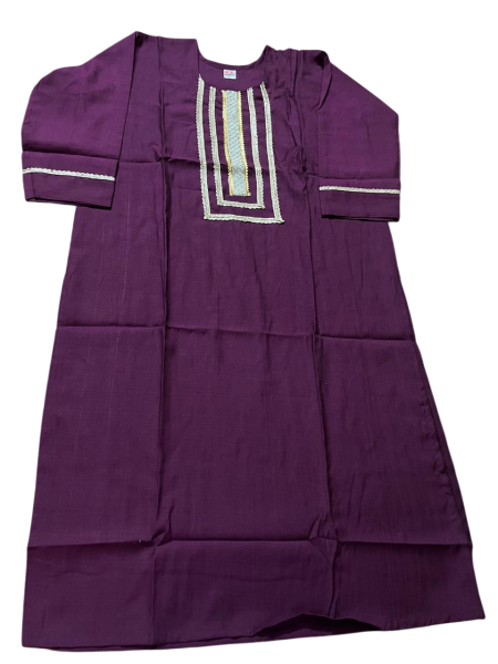 Women's Cotton Kurta Palazzo Set with Dupatta with Silver Embellishments, 3 Piece